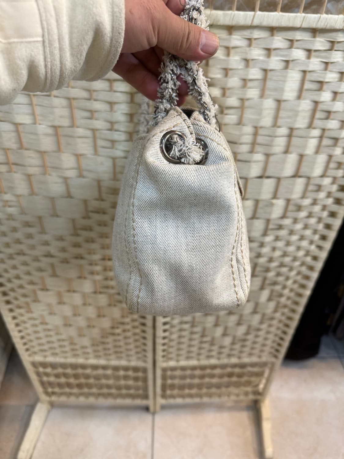 정품 프라다 데님 패티나 체인 숄더백 팝니다 상품이미지5