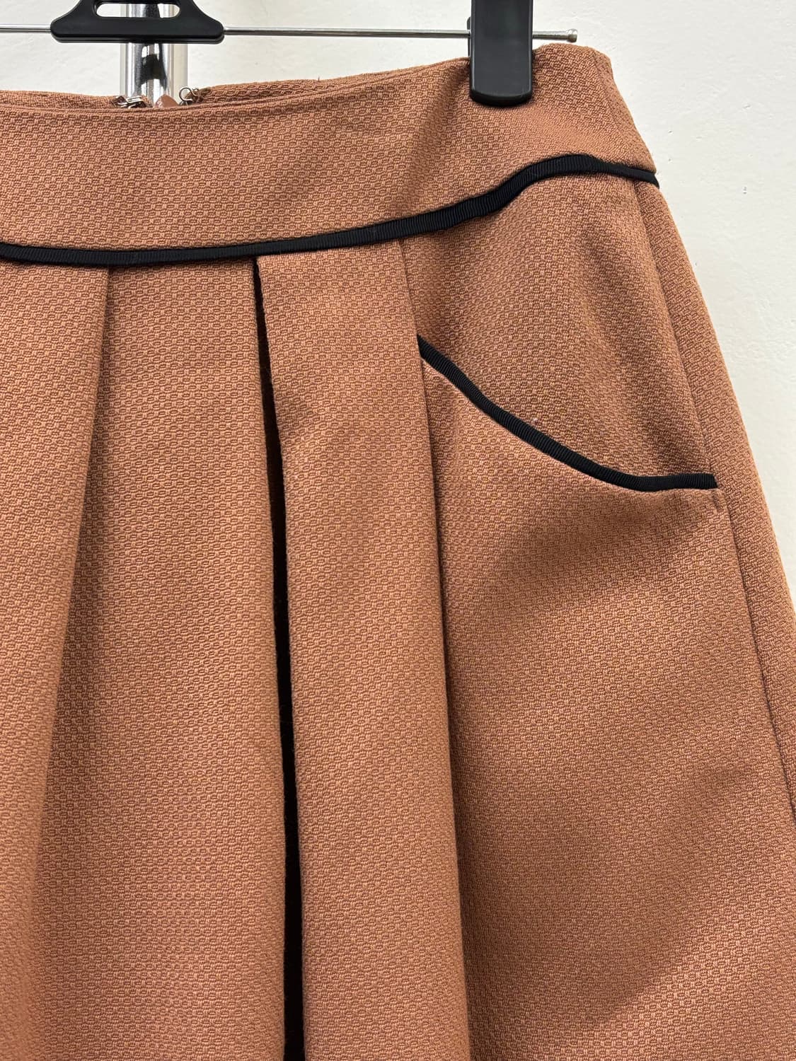 빈티지 브라운 플리츠 스커트 상품이미지5