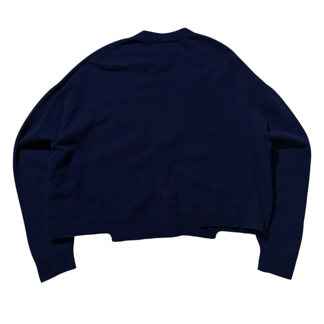 (새상품) 스탠드얼론 크롭 니트 가디건 네이비 상품이미지2