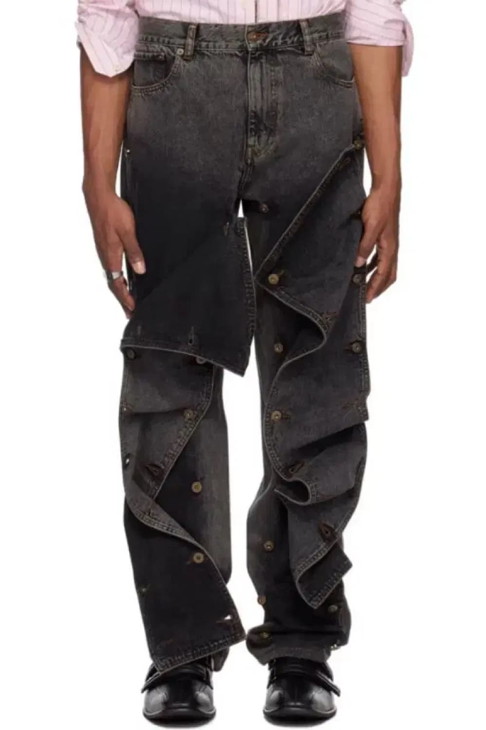 Y/project 에버그린 스냅 오프 진 빈티지 블랙26사이즈 상품이미지2