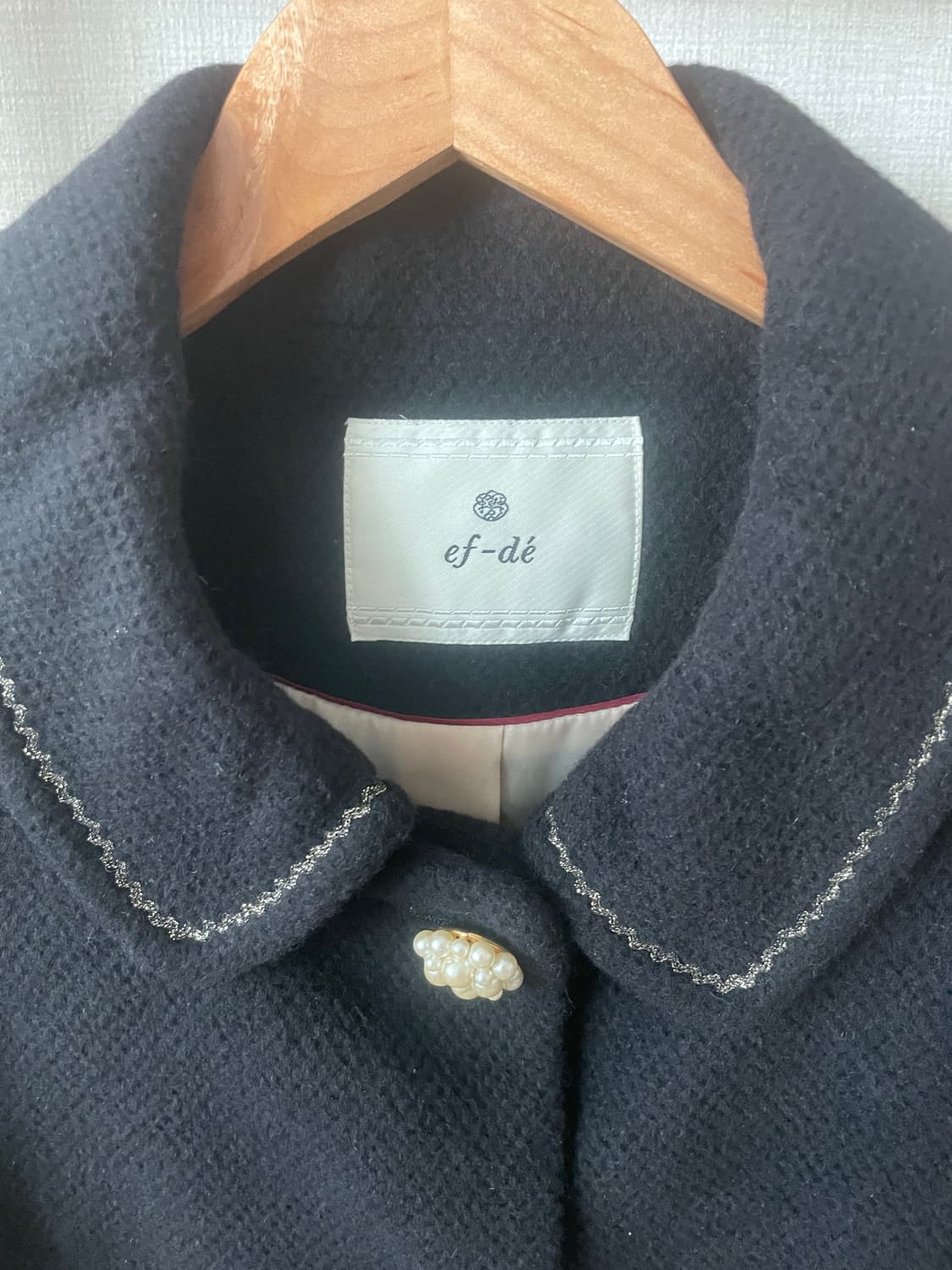 모리걸 빈티지 블랙 카라 코트 🖤🤍 상품이미지2