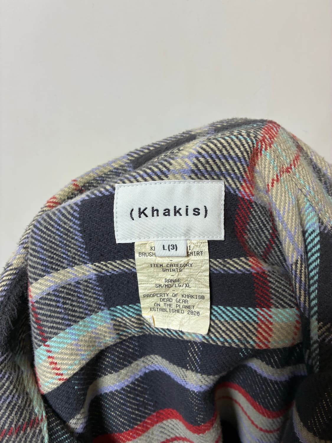 카키스 플란넬 셔츠 상품이미지3