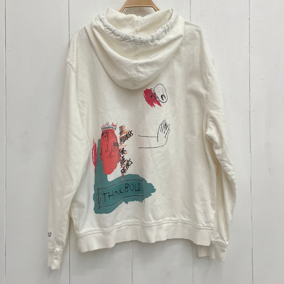 자라(ZARA) 아트워크 백프린팅 레터링 후드티 상품이미지7