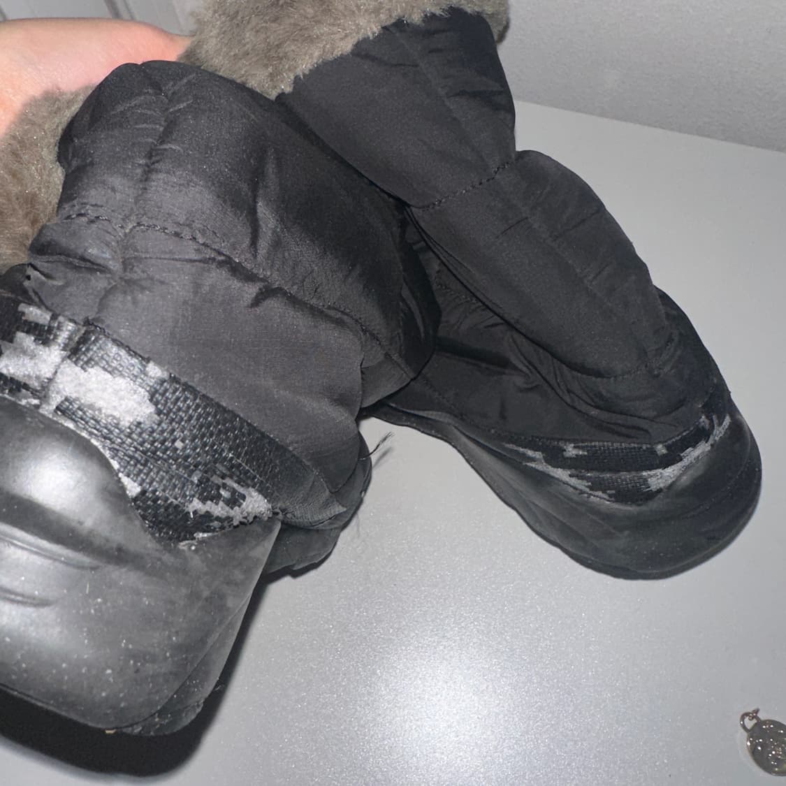 (하자 있음) 빈티지 노스페이스 패딩 부츠 250 상품이미지7