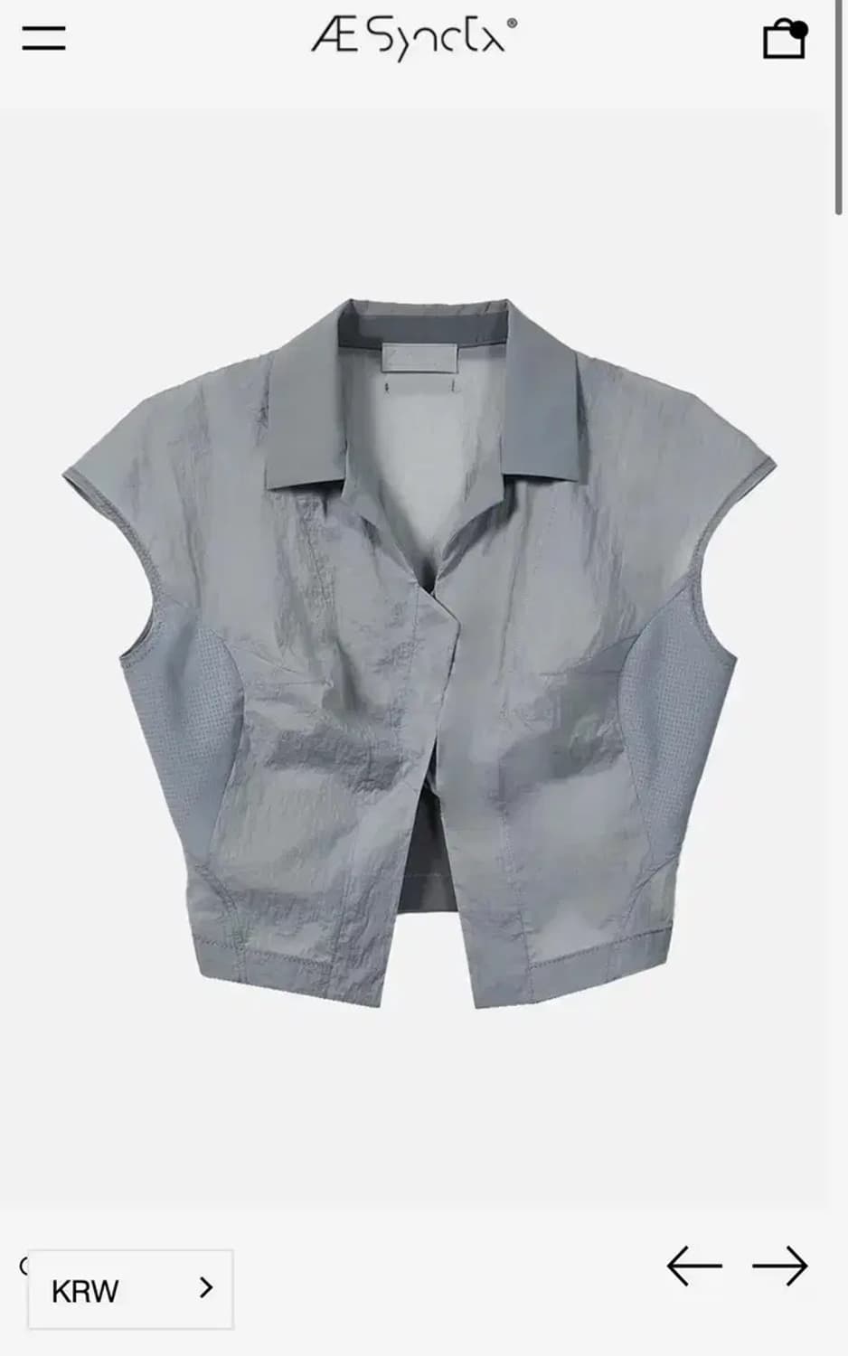 에이시테틱스 하프 슬리브 셔츠 상품이미지2