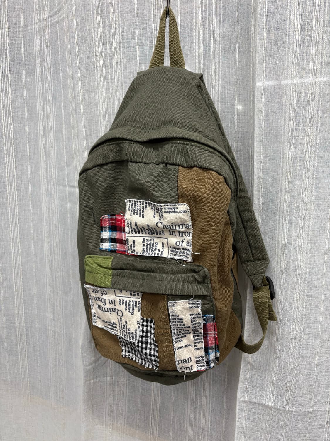 빈티지 커스텀 패치 백팩 가방 상품이미지2