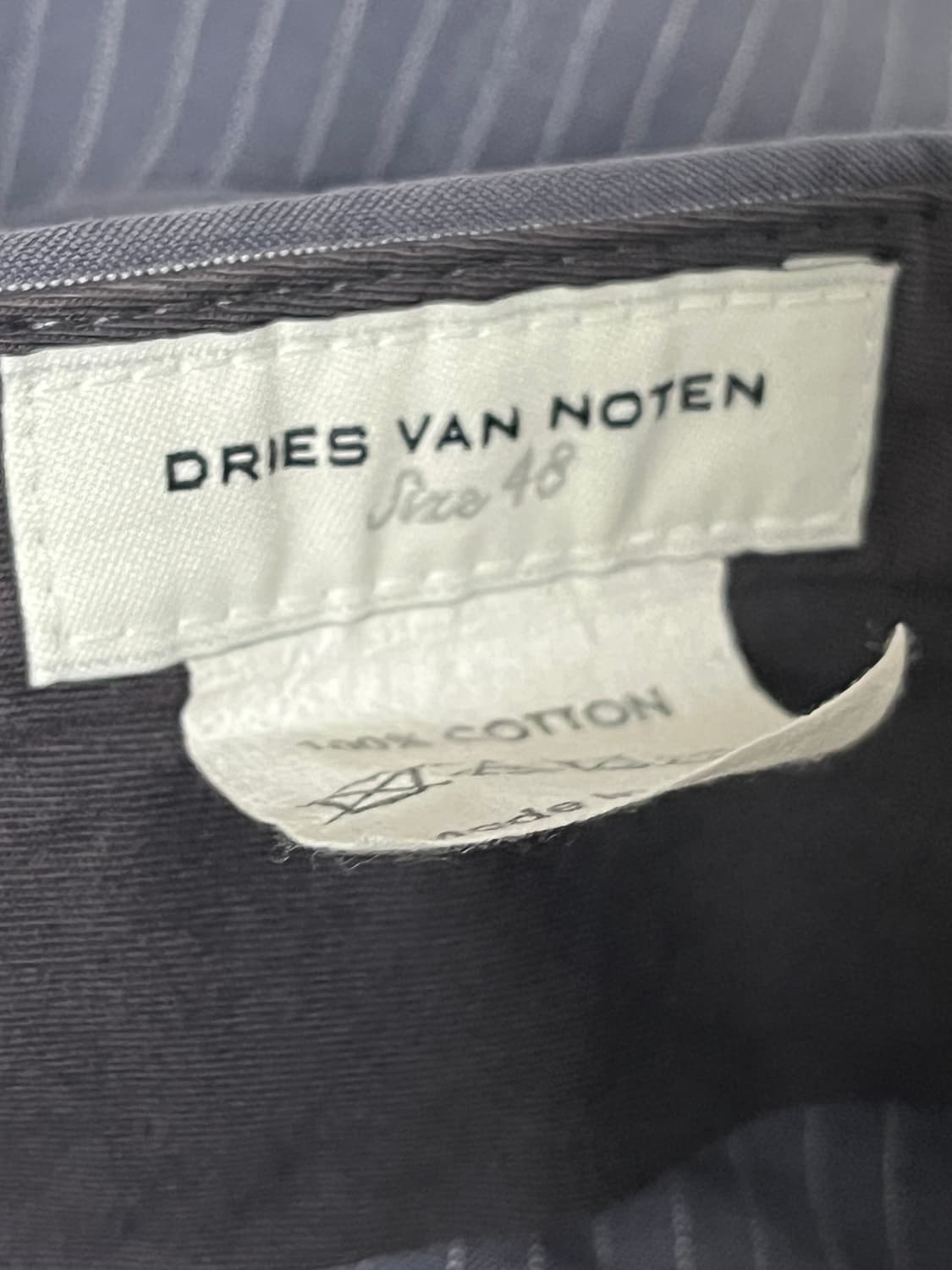 드리스반노튼 벨티드 스트라이프 팬츠 상품이미지3