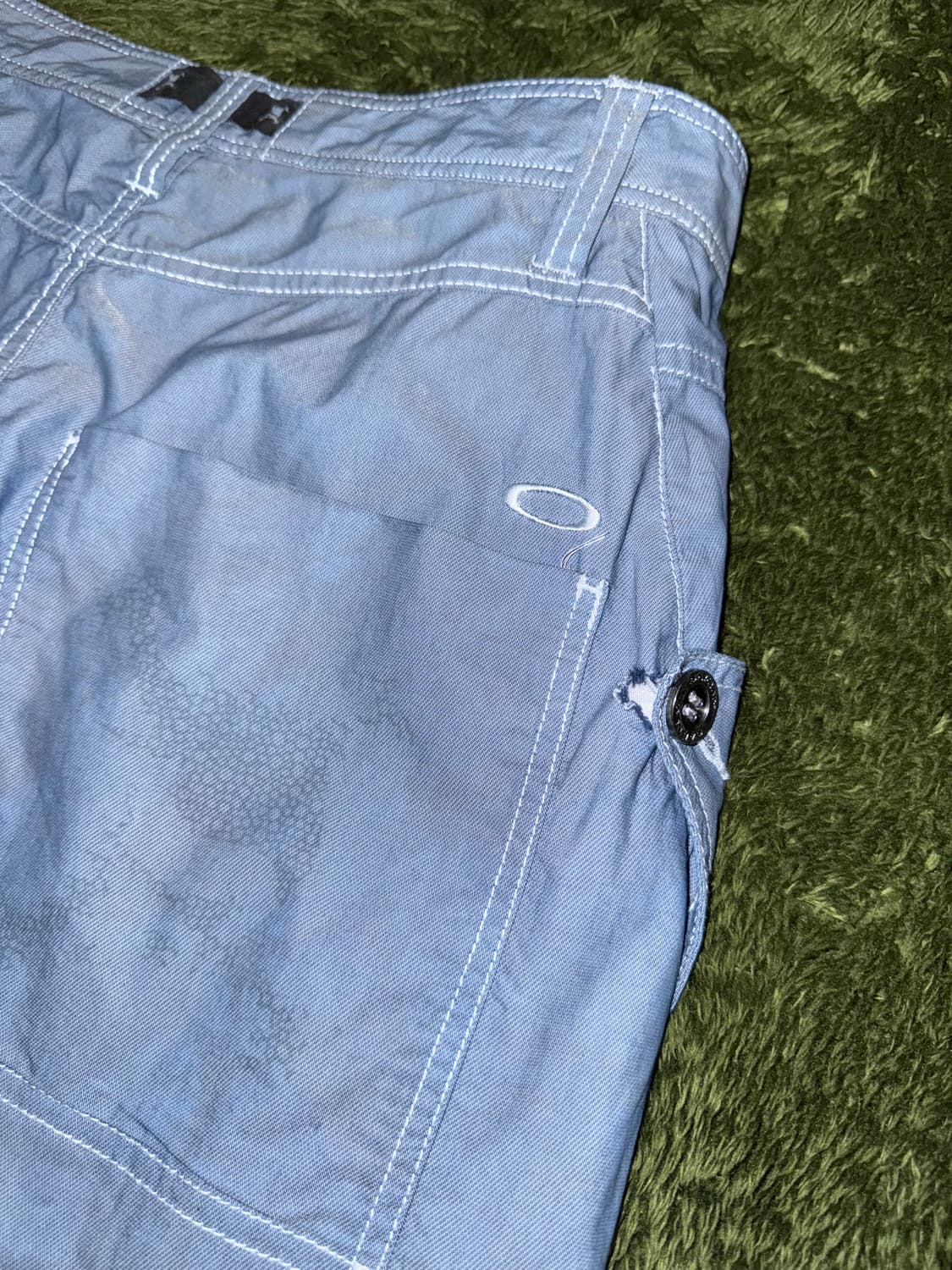 [32] 오클리 재팬 스컬 핸드 다잉 크롭 테크니컬 팬츠 인디고 상품이미지8