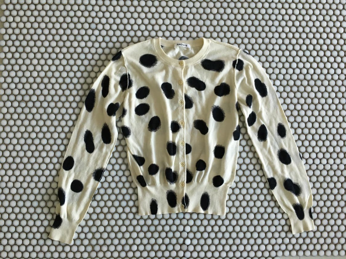 dot cream cardigan 상품이미지2