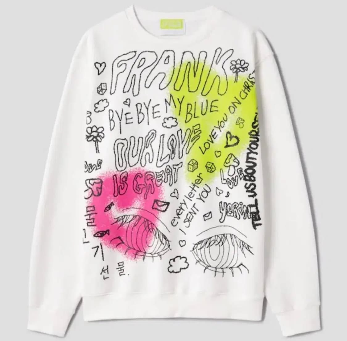 백예린 비이커 맨투맨 스웻셔츠 M 상품이미지1