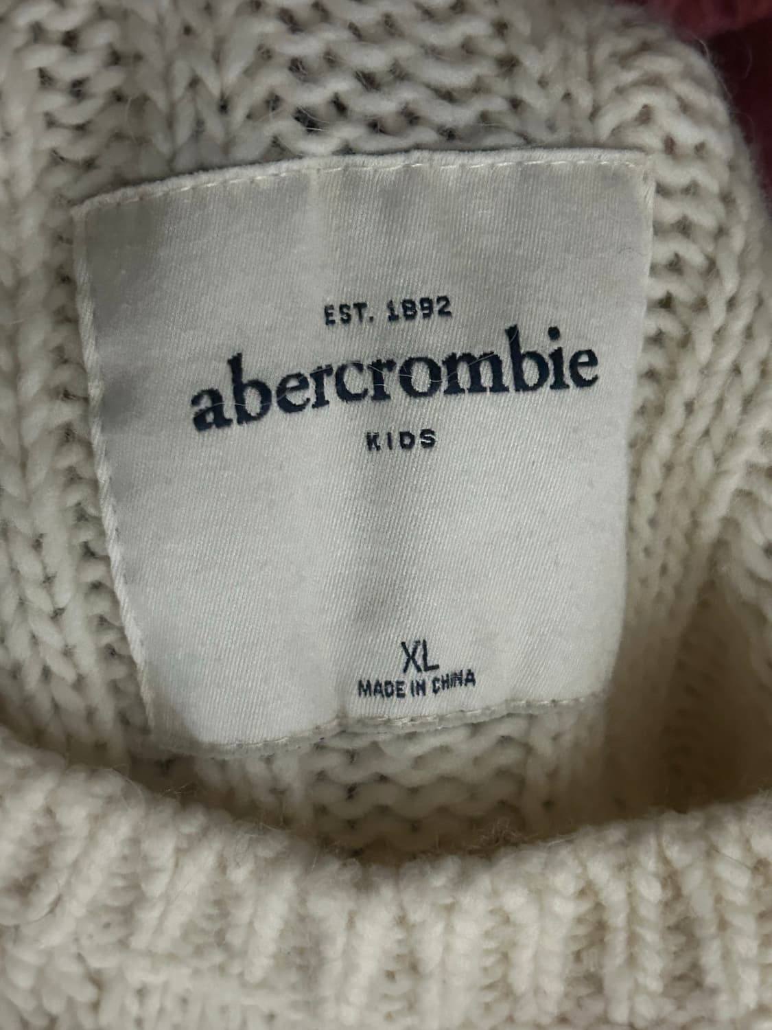 아베크롬비 딱붙 아이보리 니트 상품이미지3