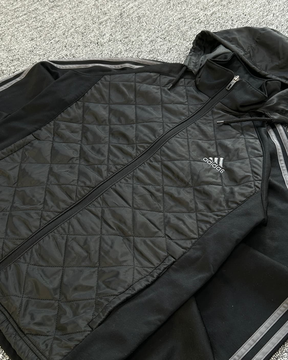 아디다스 하이브리드 기모 후드집업 상품이미지2