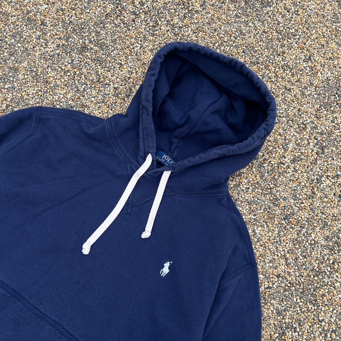 폴로 (POLO RalphLauren) RL 화이트 포니 네이비 후드티 상품이미지2