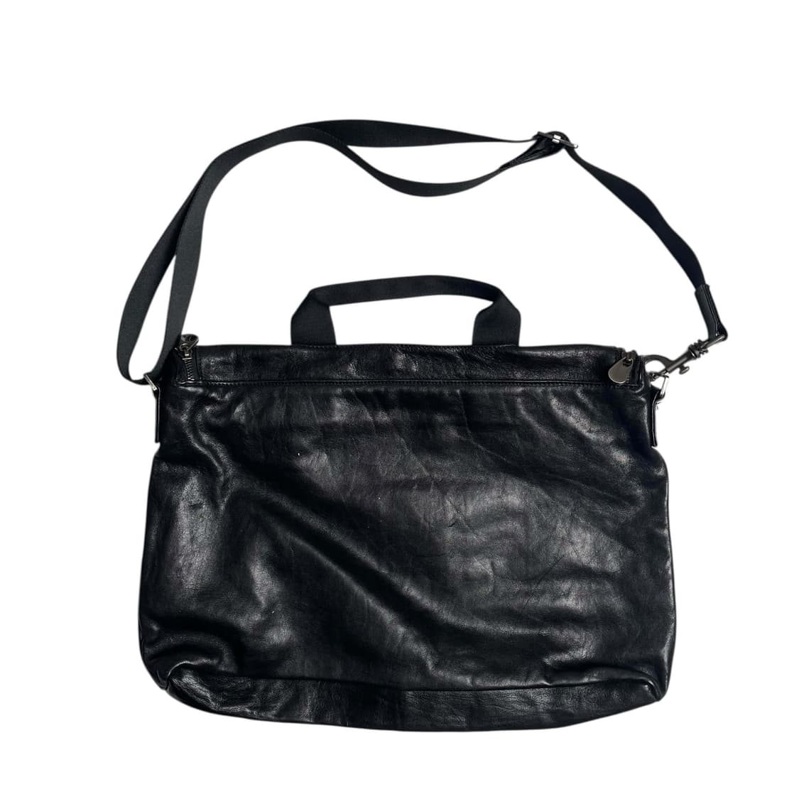 Y's 만다리나덕 맵 페인트 코팅 레더 백 상품이미지10