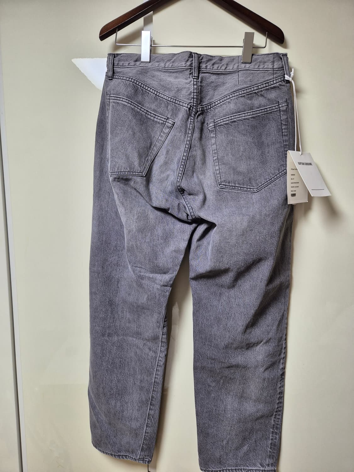 캡틴선샤인 5P 지퍼 프론트 데님 black vintage wash 32 상품이미지3