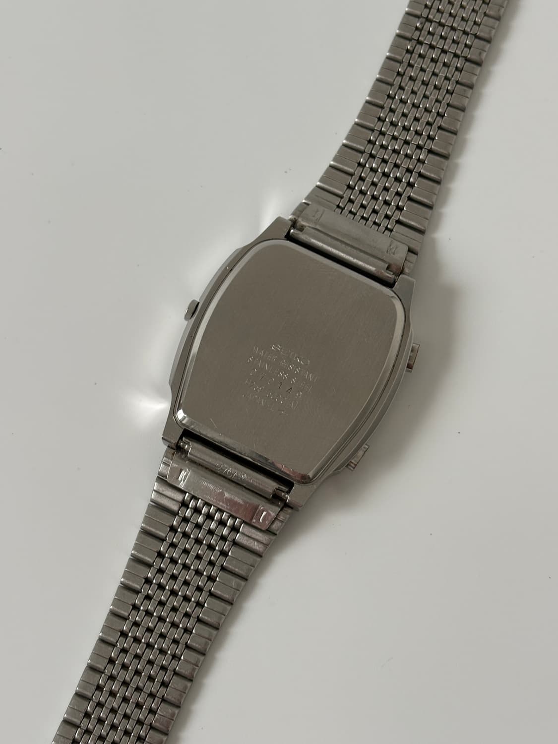 1980s Black Dial Square Ana Digi Quartz 상품이미지7