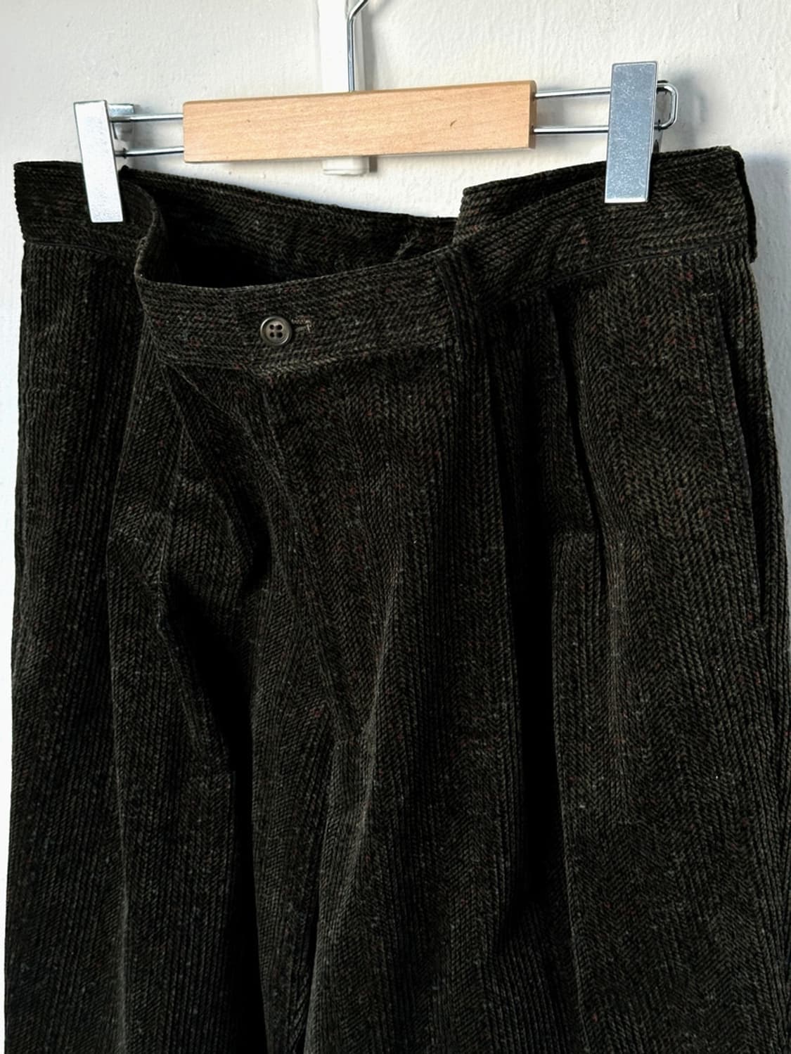 Cord design 2 tuck wide pants 상품이미지2