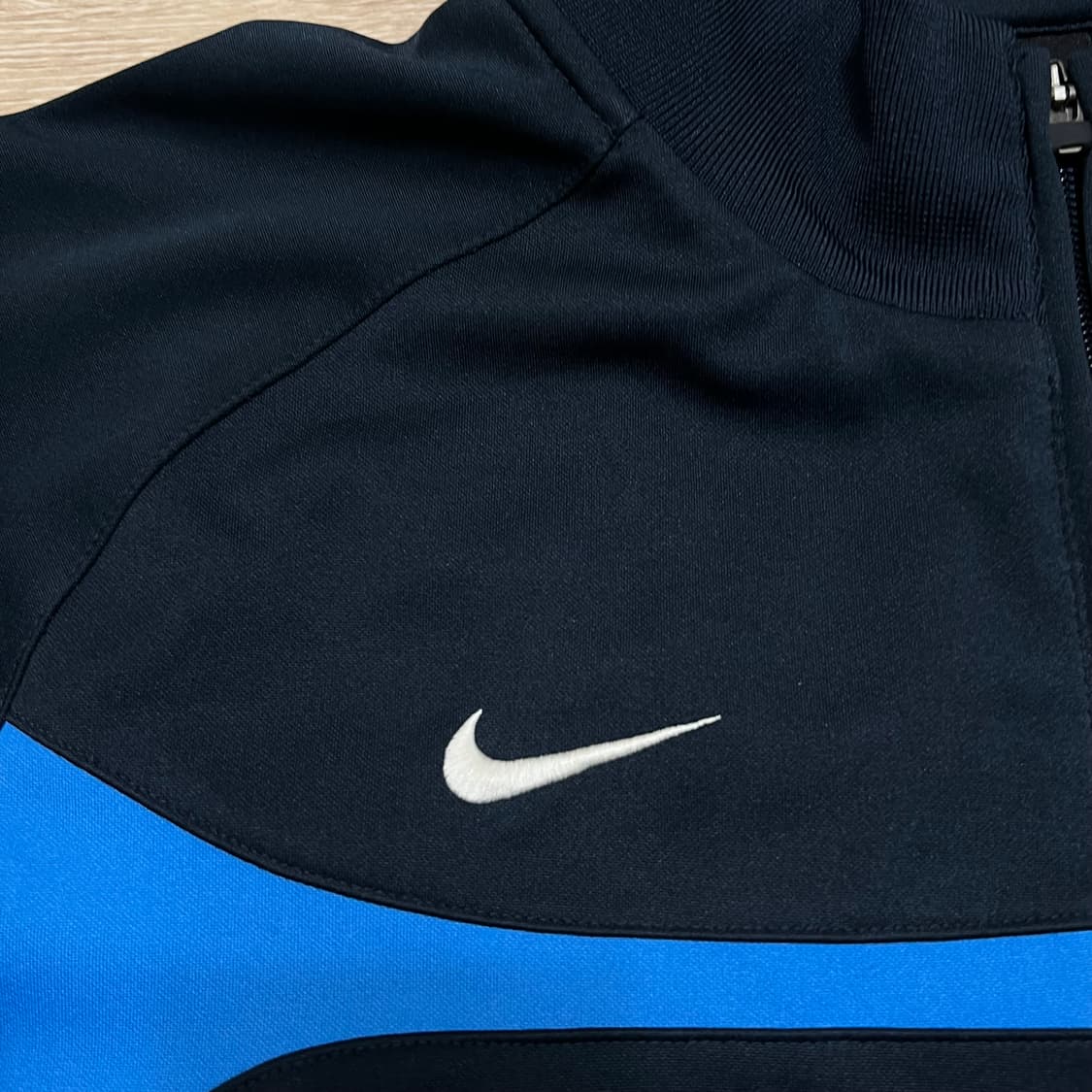 나이키 스우시 로고 배색 라인 져지 트랙탑 자켓 [네이비] 2XL/110 상품이미지4