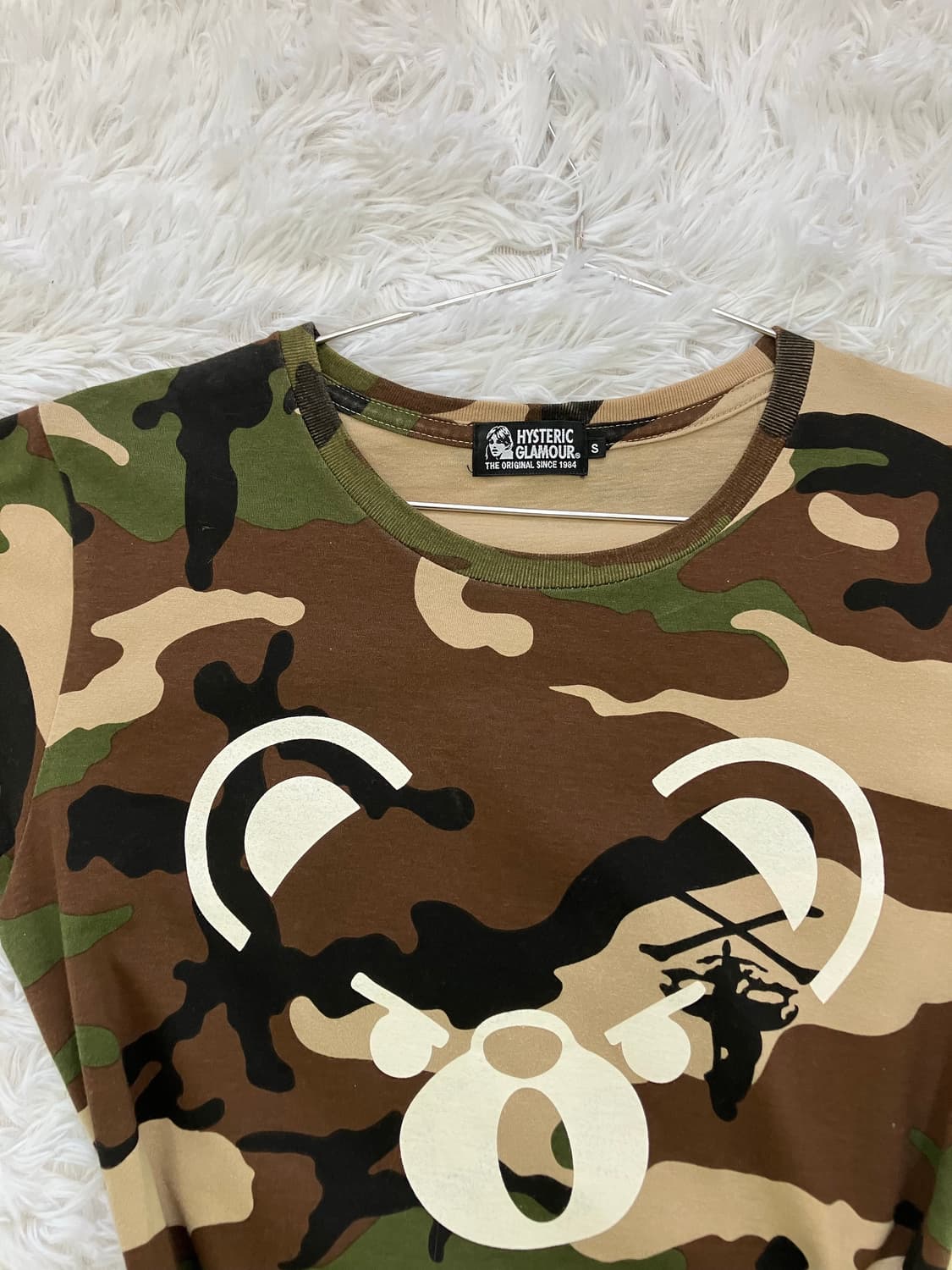 빈티지 히스테릭 글래머 밀리터리 퍽베어 반팔 1048 y2k 스트릿 갸루 상품이미지4