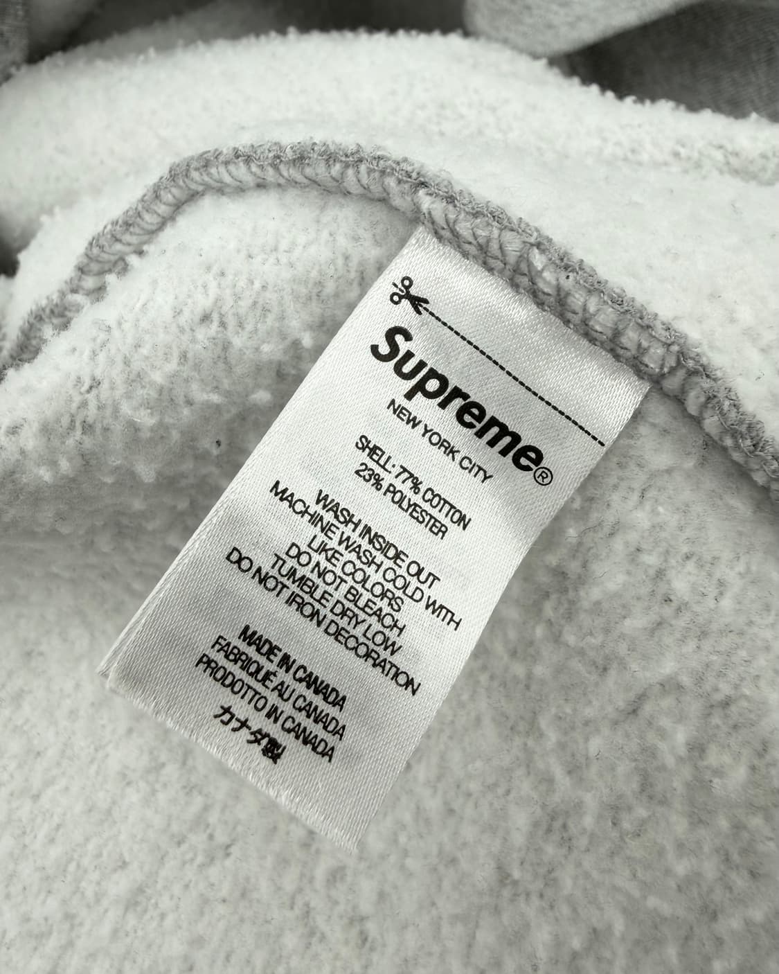 슈프림 Underline 헤비 스웻 후디 상품이미지6