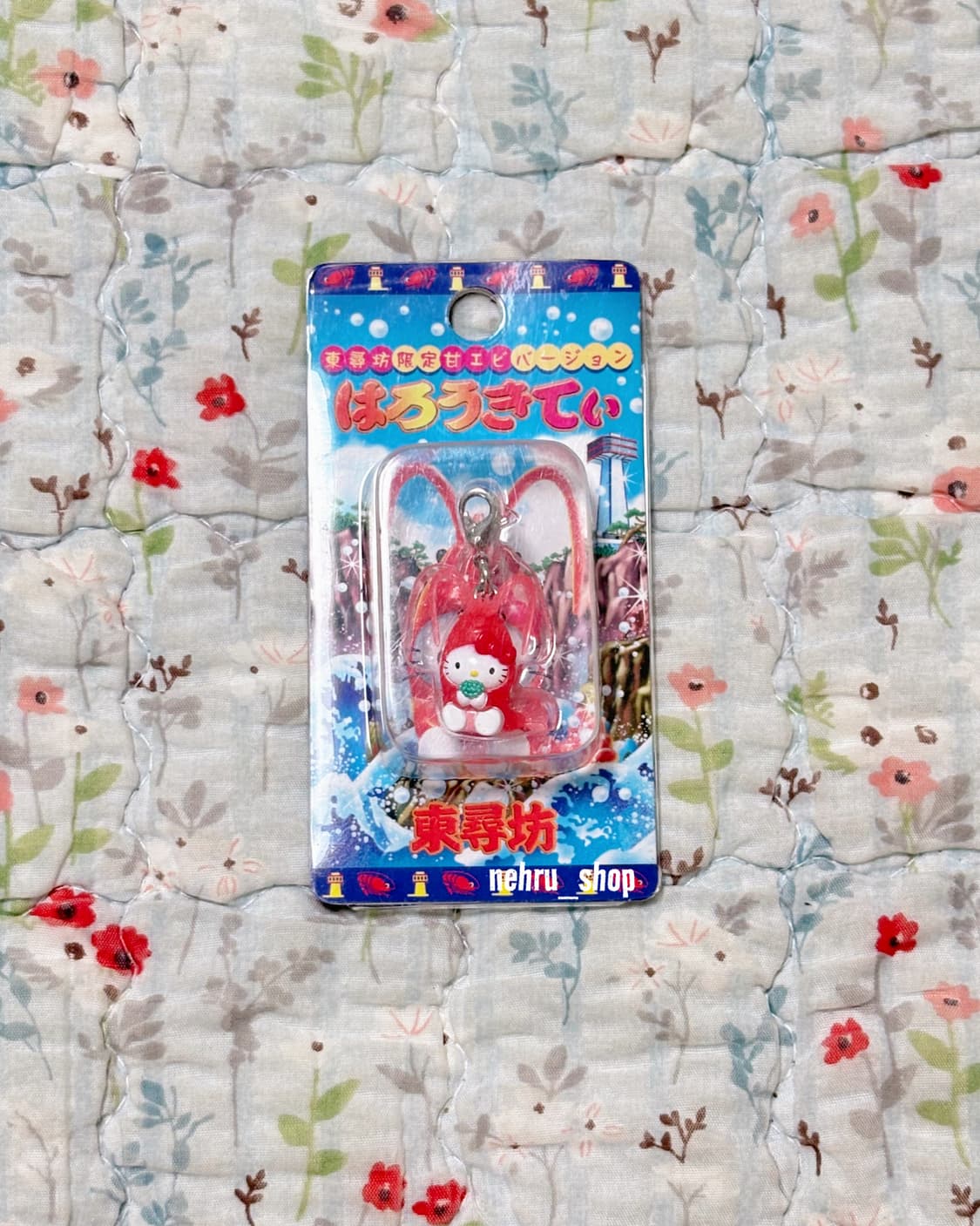 (이체시에눌)2004년도 키티스트랩 도신보 한정 단새우 박스형 키티 키링 상품이미지1