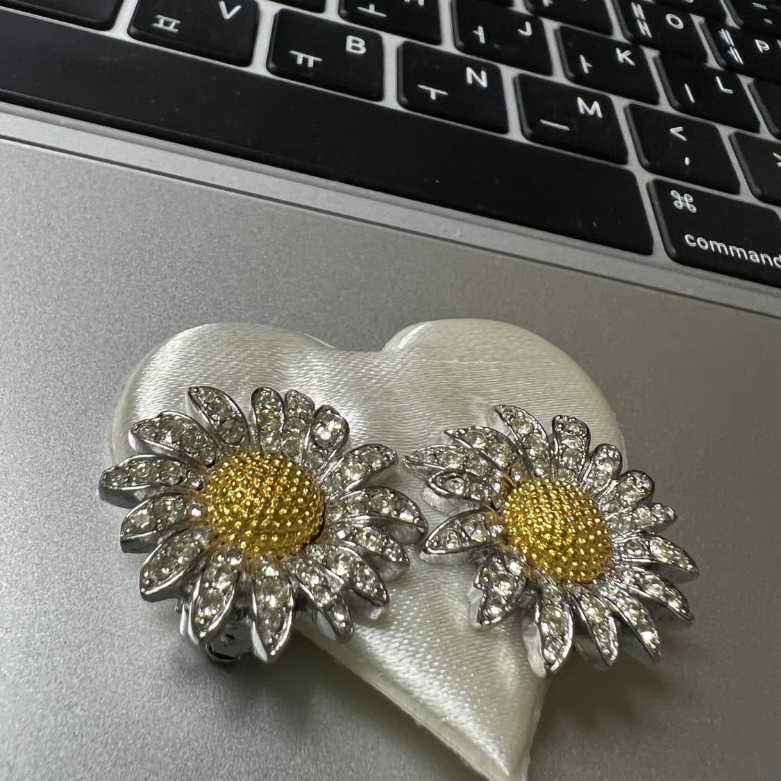 빈티지 플라워 클립온 귀걸이 상품이미지2