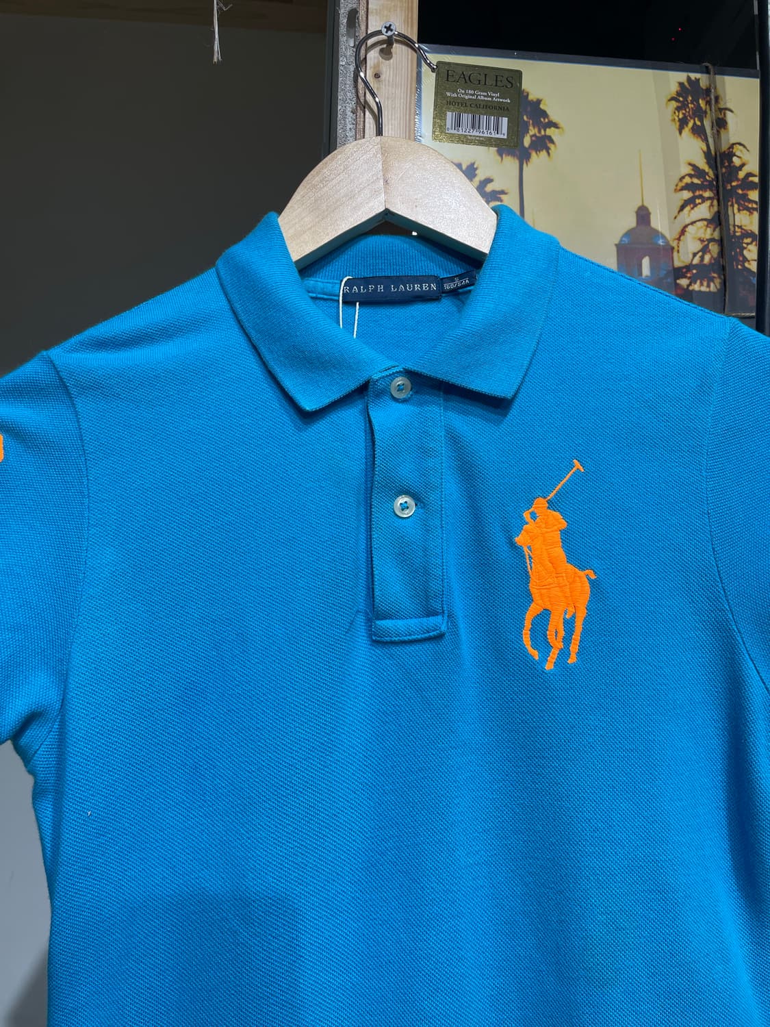 폴로 랄프로렌 빅포니 블루 오렌지 피케이셔츠 상품이미지2