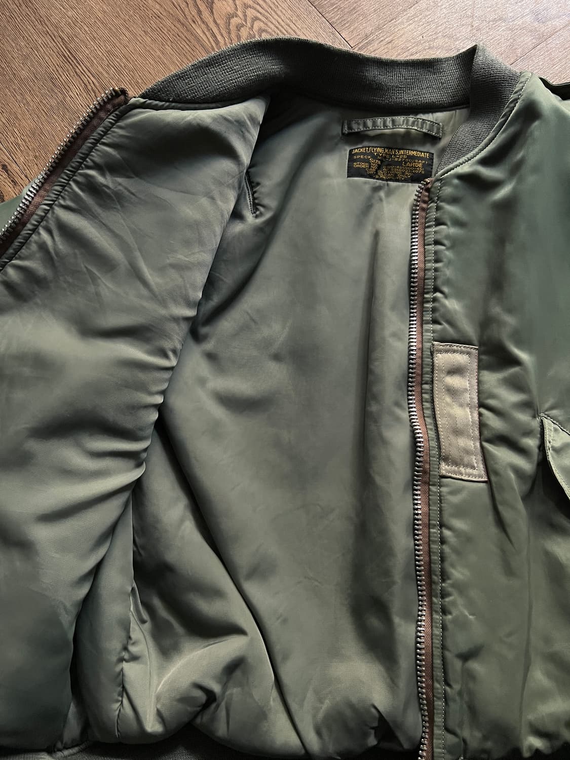 [L]CAB Clothing 캡클로딩 TYPE L-2B 울파일 항공 점퍼 상품이미지7