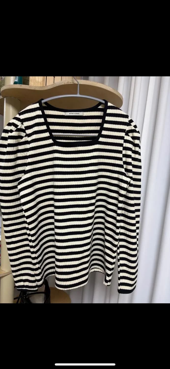 비뮤즈맨션 스퀘어넥 퍼프 탑 상품이미지3