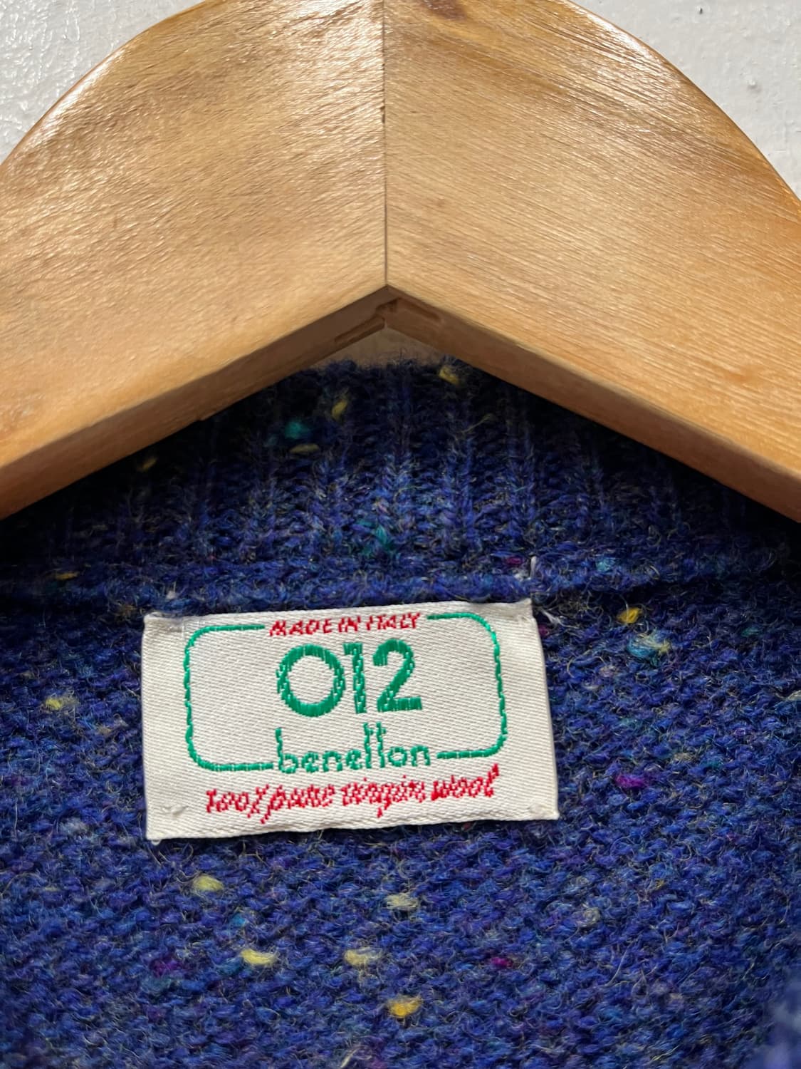 베네통 012 퓨어 버진울 니트 Made in ITALY  상품이미지3