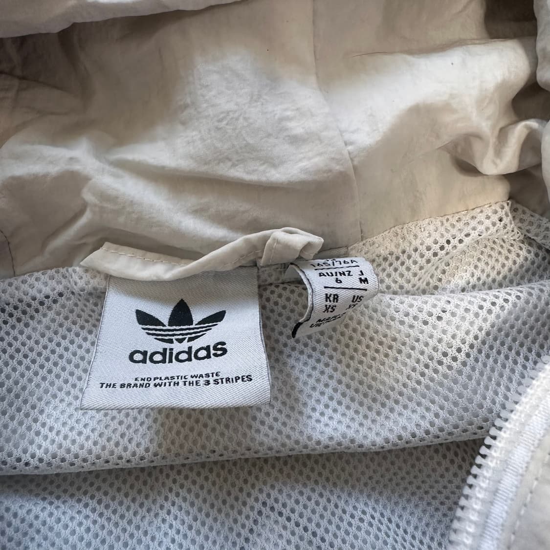 아디다스 삼선 바람막이 화이트 상품이미지4