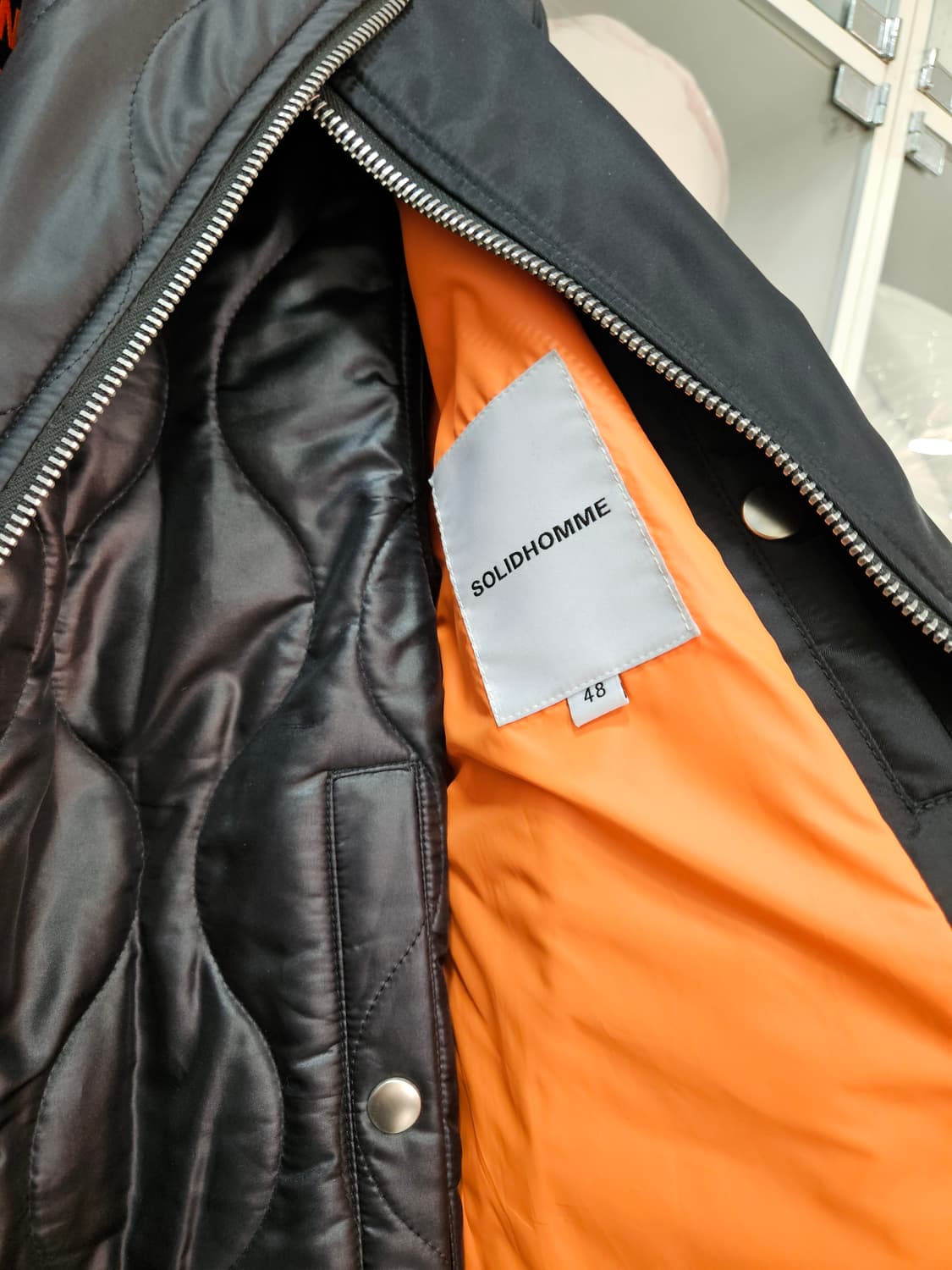 솔리드옴므 후드 ma-1 자켓 48사이즈 상품이미지4