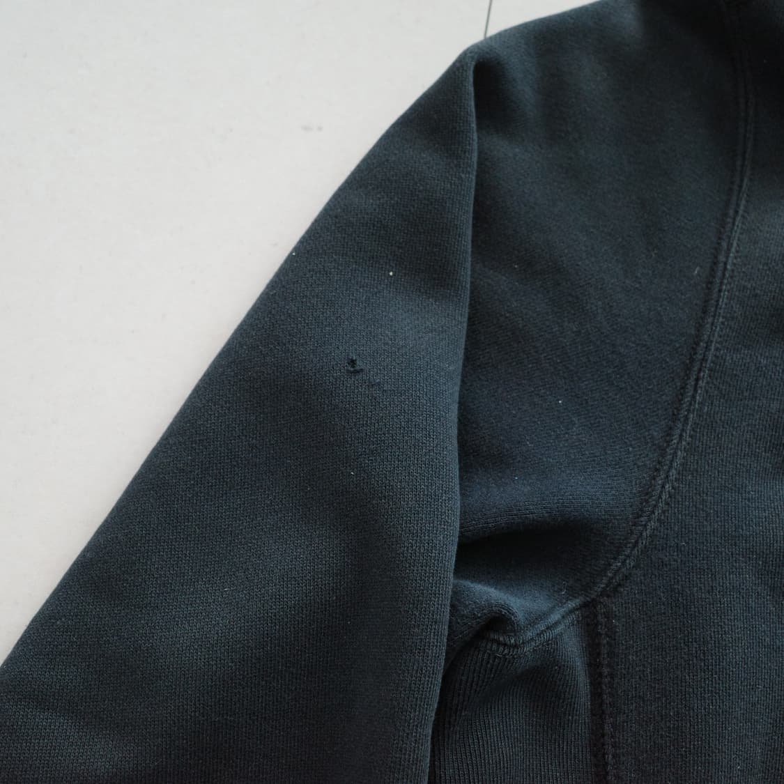 90s 폴로 랄프로렌 써멀 집업 후드 XL 블랙 상품이미지5