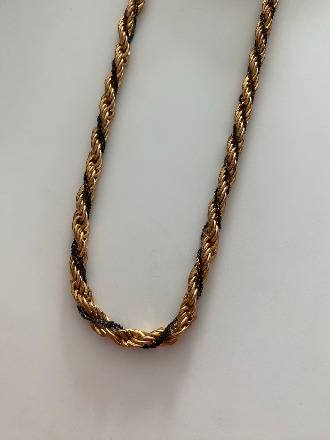 빈티지 블랙골드 체인 목걸이 상품이미지1