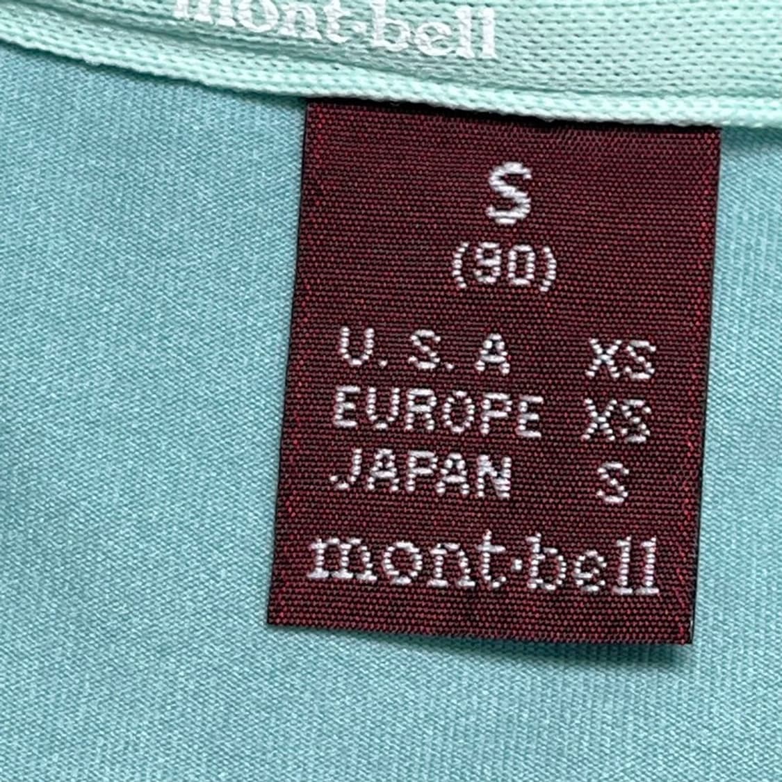  MONT-BELL 티셔츠 라이트 블루 S 상품이미지3