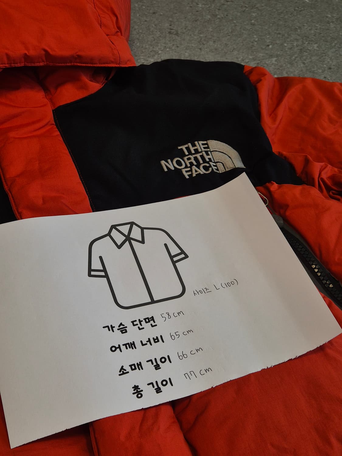 노스페이스 블랙앤레드 700 롱패딩 판매합니다 상품이미지5