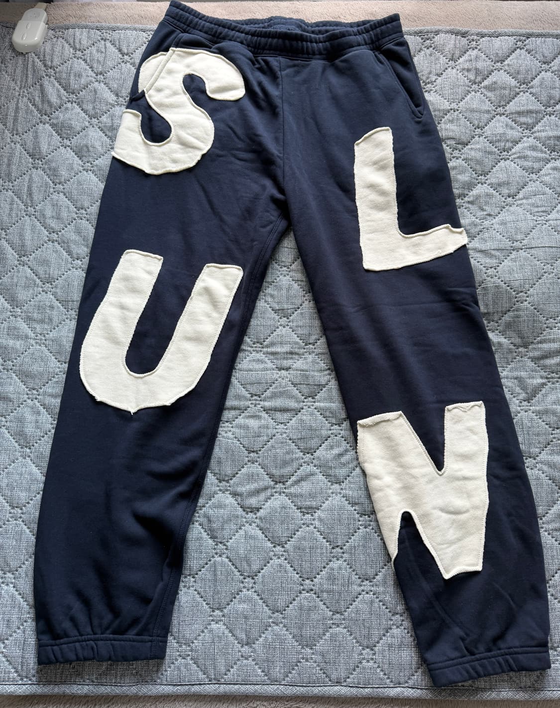 썬러브 스웨트팬츠 네이비 L 상품이미지1