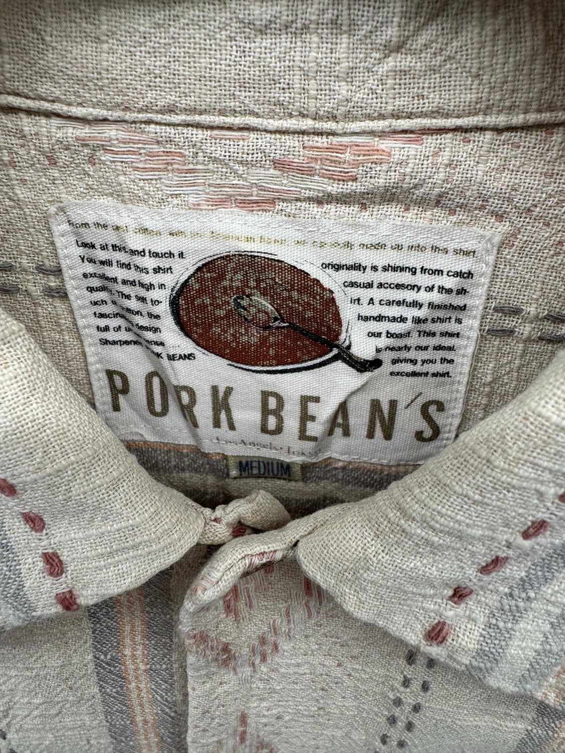 PORK BEAN’S 빈티지패턴 긴팔셔츠 상품이미지3