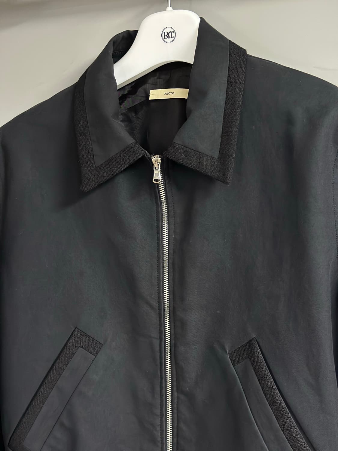 [M] 렉토 콘트라스트 코튼 블루종 바시티 자켓 상품이미지3