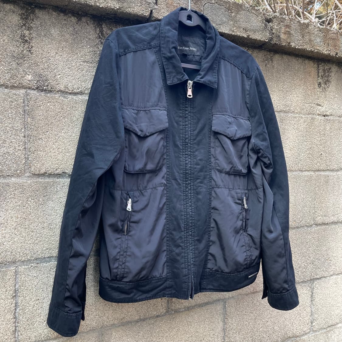 [L] 캘빈클라인 진스 투포켓 믹스패널 자켓 (100~105] 상품이미지3