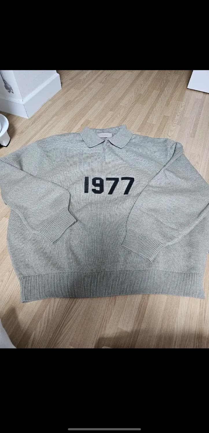 에센셜 1977 니트 롱슬리브 폴로 다크 오트밀 M 상품이미지3