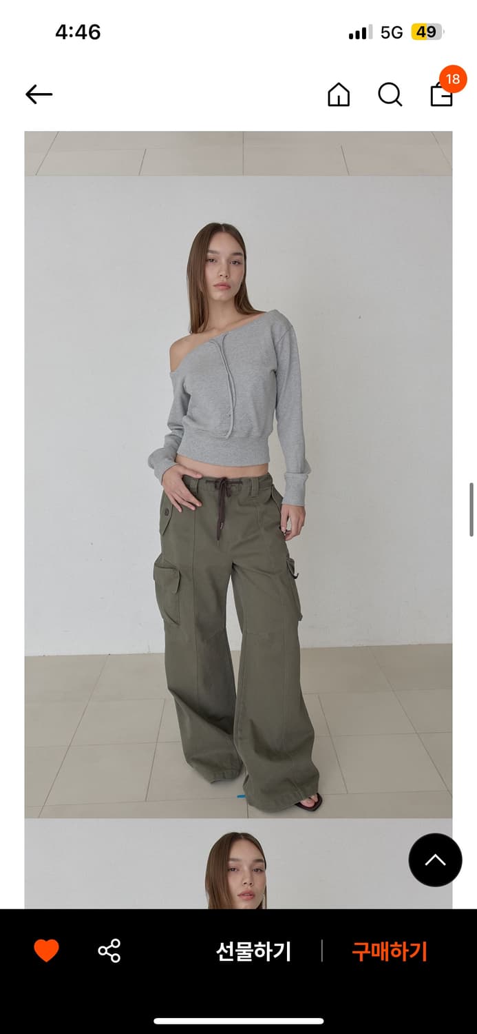 오데스 ASYMMETRIC DRAW SWEAT SHIRTS  상품이미지2