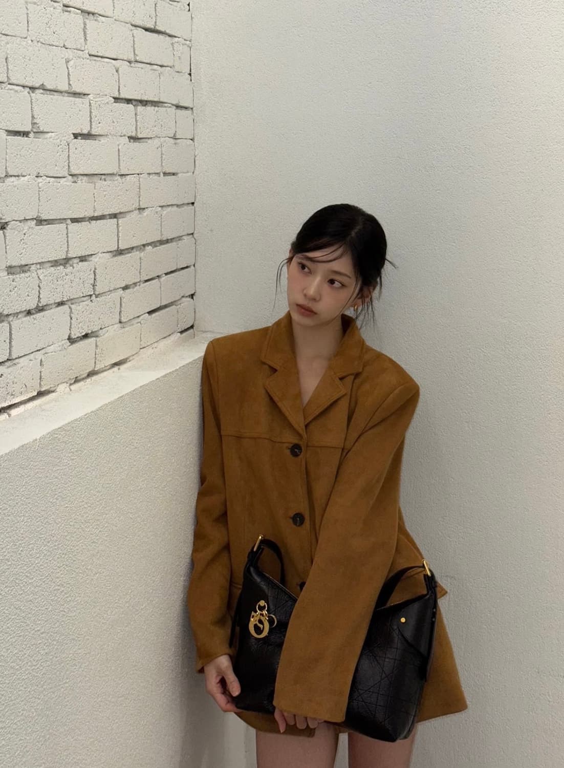 레이브 하프 스웨이드 자켓(카멜) 상품이미지2