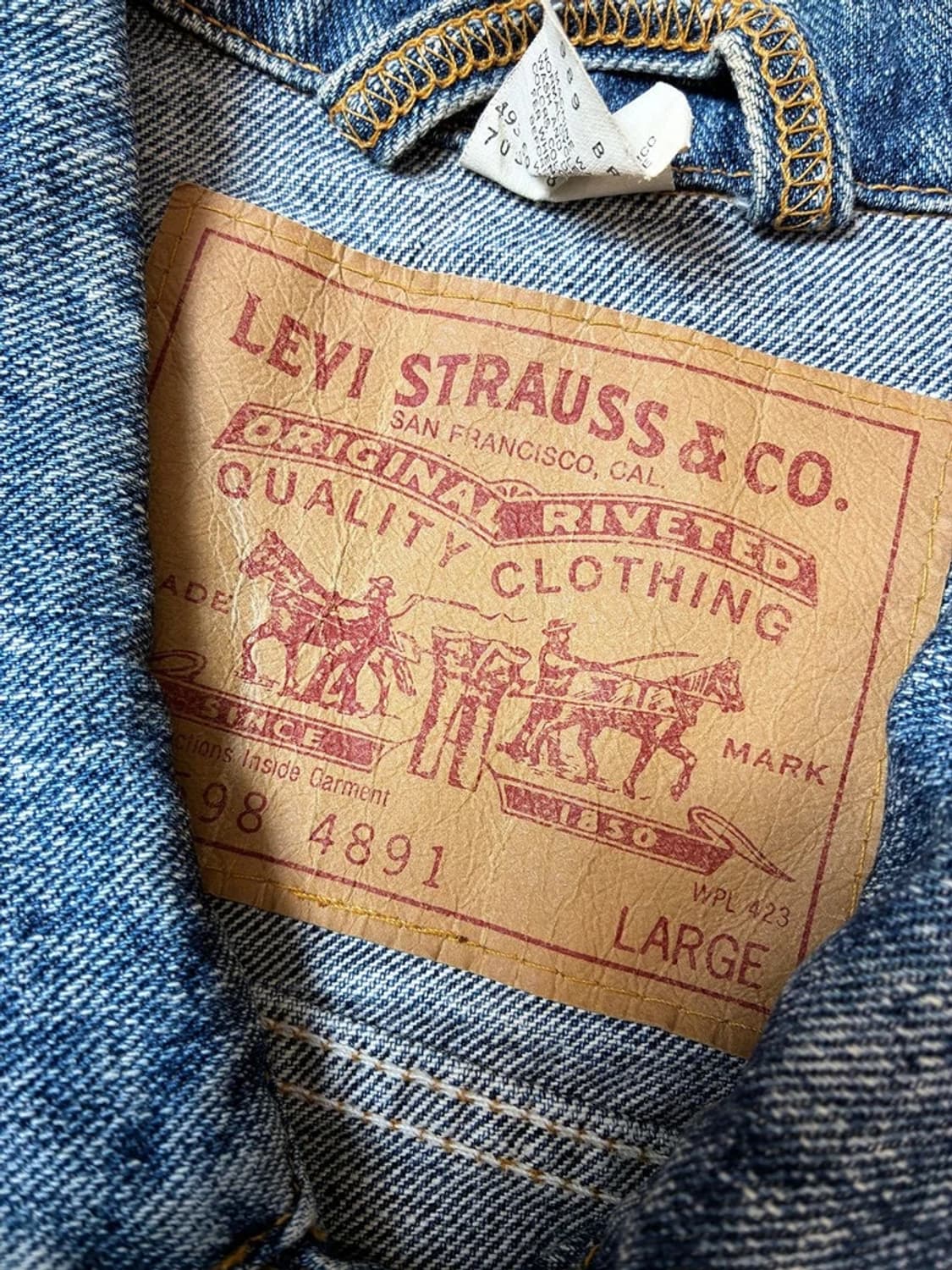 리바이스 92's 멕시코 데님 트러커 자켓 PN8479 상품이미지9