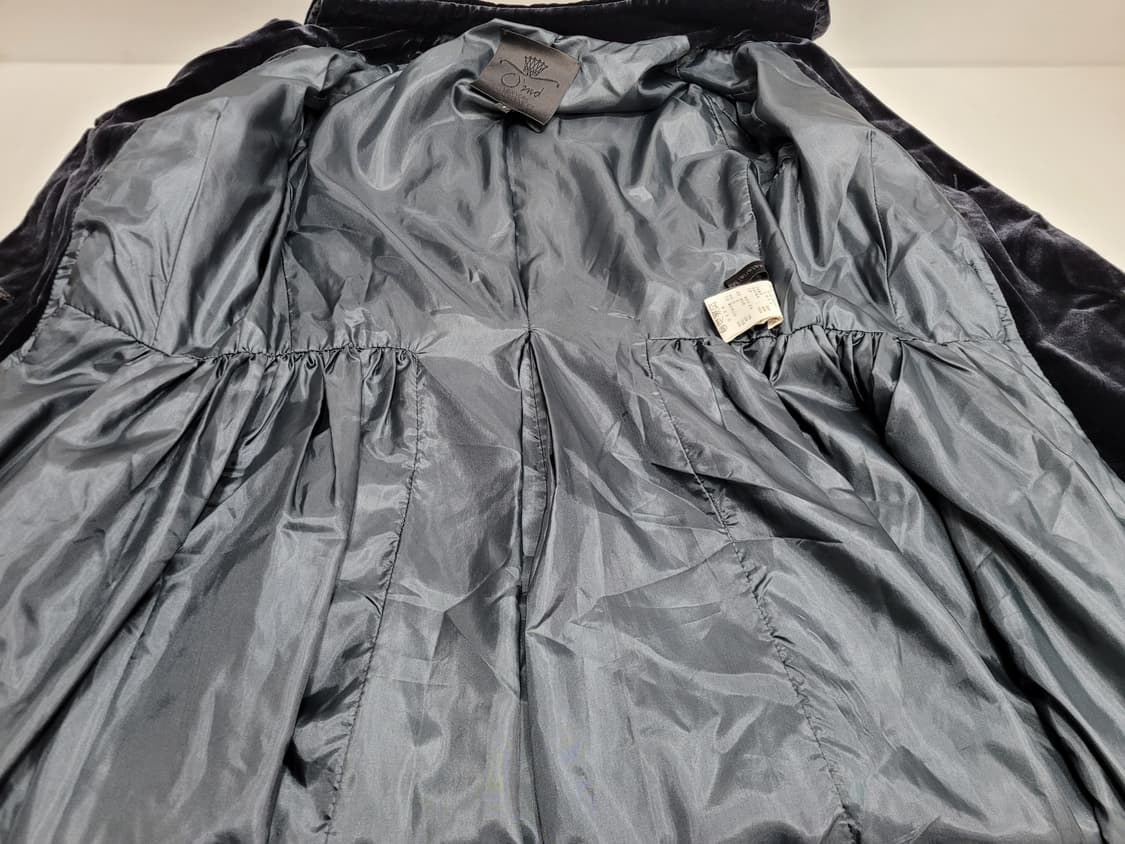 OBZEE 오브제 벨벳 원피스 코트 / 여 85-96-160 블랙네이비
 상품이미지8