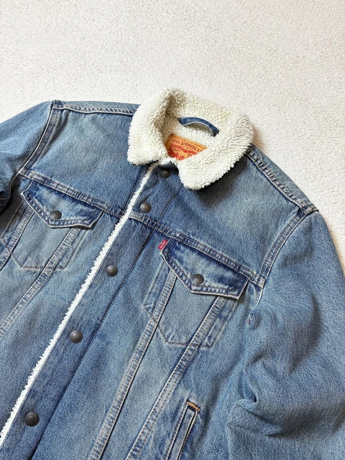 리바이스 00's 양털 워시드 데님 트러커 자켓 PN7832 상품이미지2
