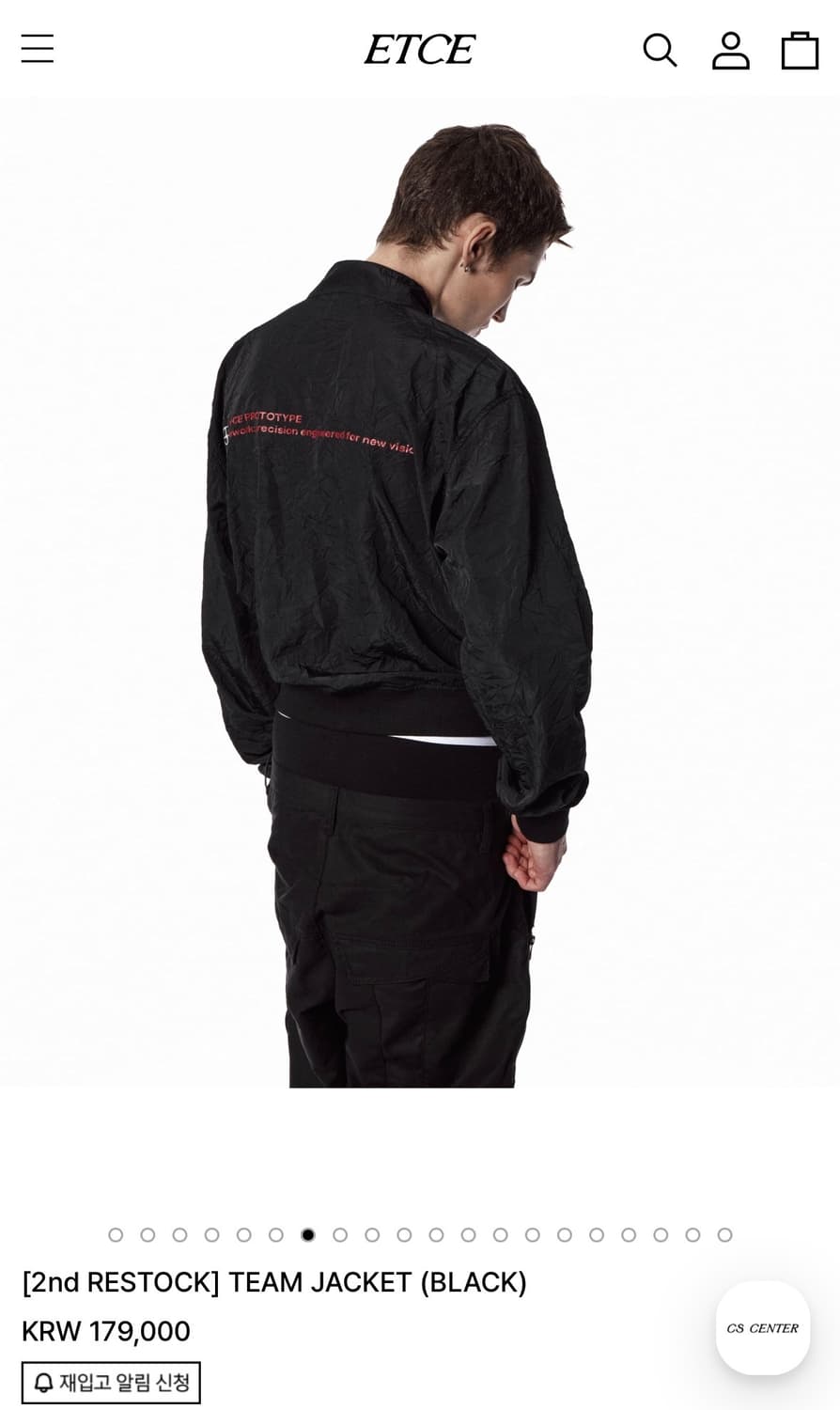 Etce 팀 자켓 M사이즈 새상품급 상품이미지4