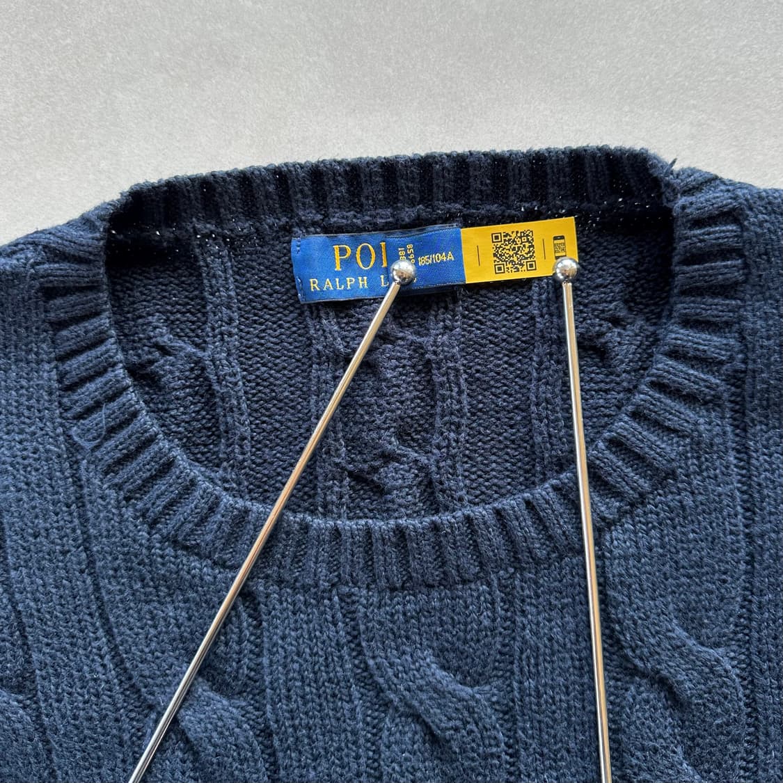 [XL]폴로 랄프로렌 꽈배기 케이블 니트 navy 상품이미지8