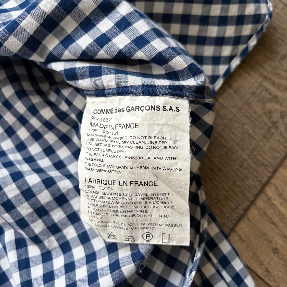 Dot Collar Check Blouse 상품이미지6