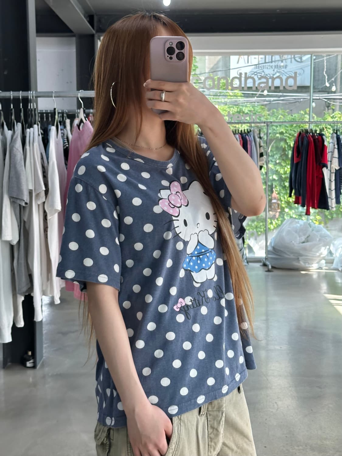 헬로키티 도트리본키티 반팔티  상품이미지2